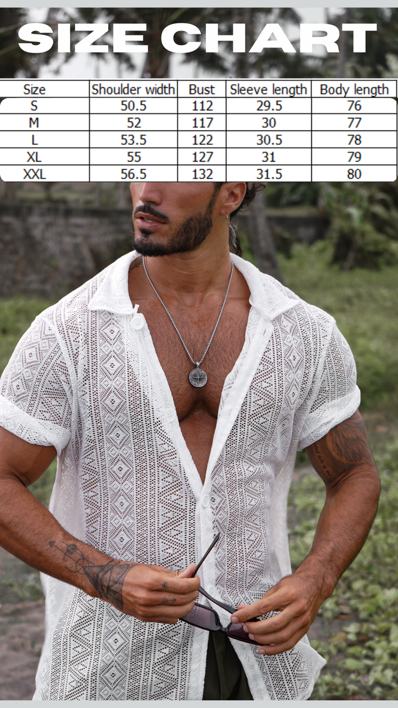 EasyFlow Crochet SHIRT - White